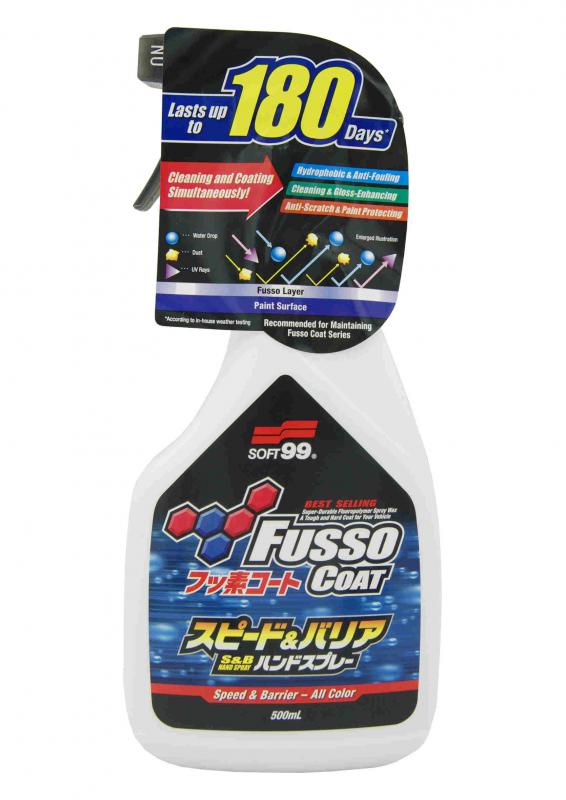 Soft99 Fusso Coat Speed & Barrier Hızlı Sprey Boya Koruma 400 ml