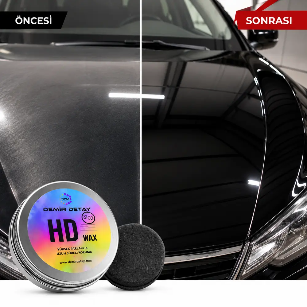 HD Wax Metal SiO2 Seramik Özellikli Wax | Yüksek Parlaklık ve Süper Hidrofobik Koruma