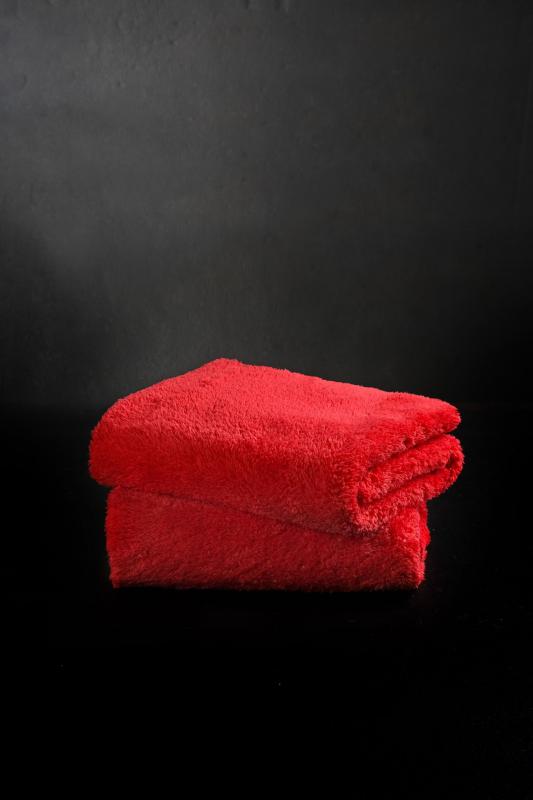 Cartainer RED400 Ultra Yumuşak 400 GSM Kenarsız Mikrofiber Bez 40x40 CM | Wax, Cila ve Detay Bezi
