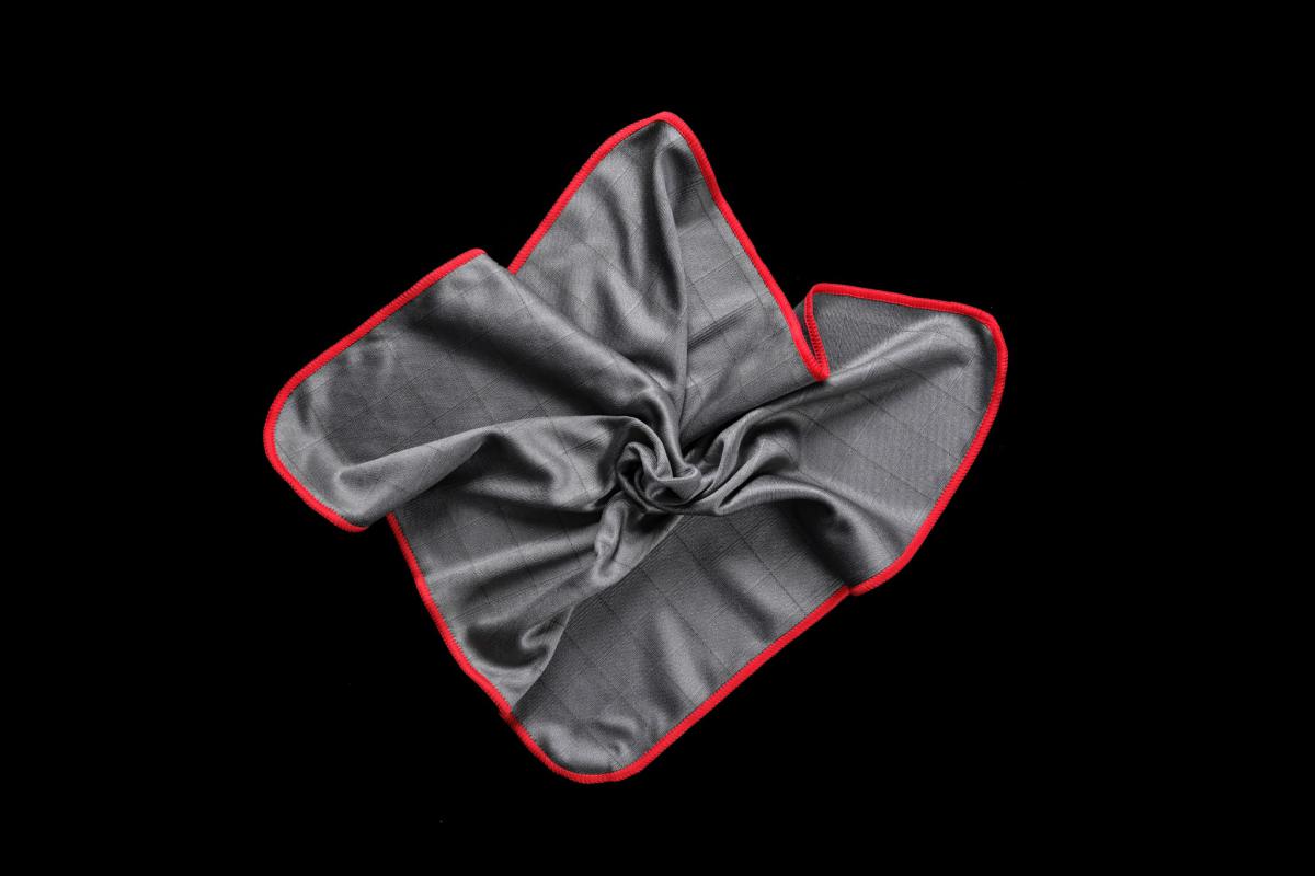 Cartainer CarbonFaser Carbon İçerikli Tüysüz Cam Bezi 40x40 CM | İz ve Tüy Bırakmayan Cam Temizlik Bezi