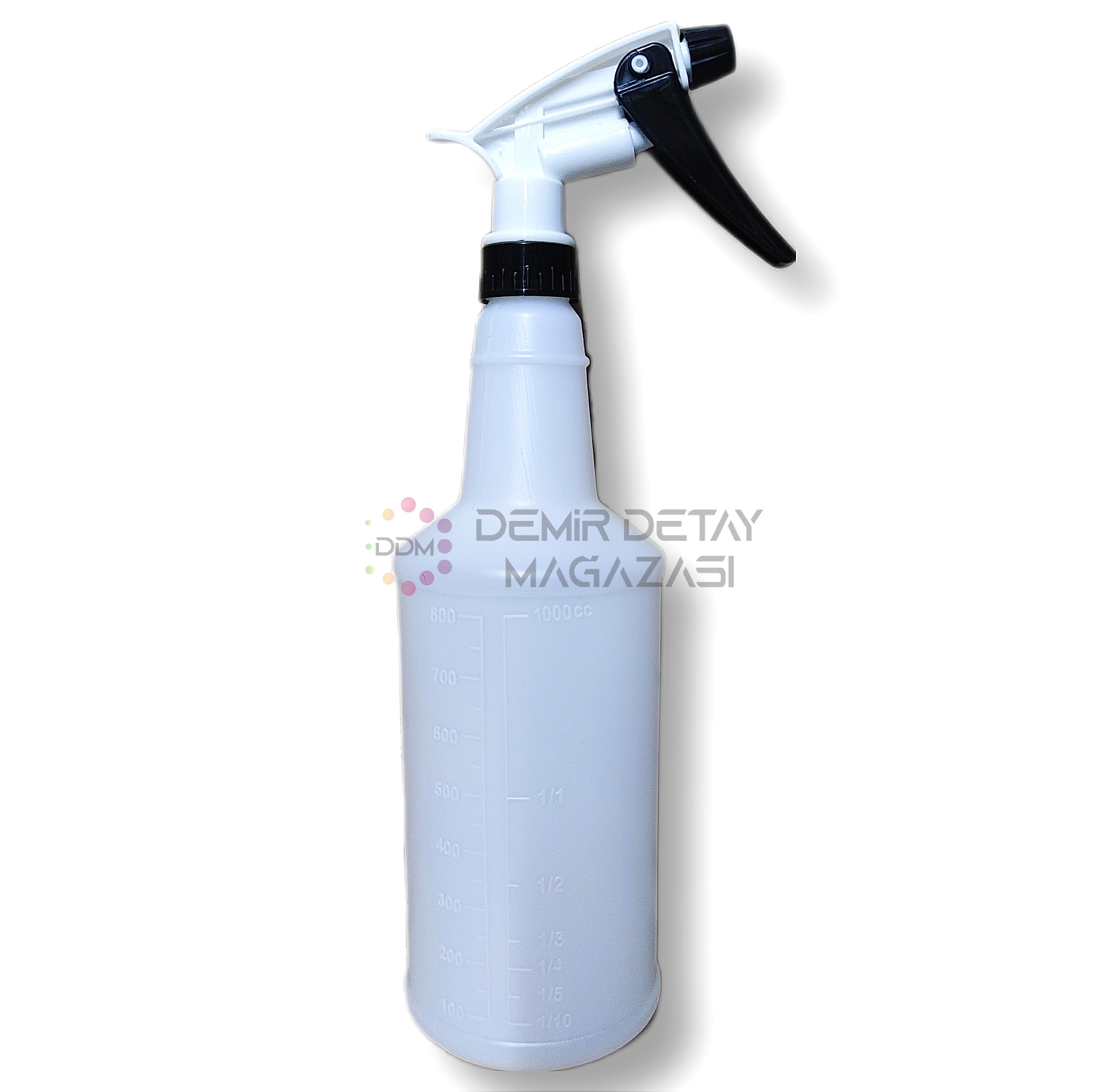 DDM Kimyasala Dayanıklı Sprey Şişe 1 Lt | Profesyonel Detailing ve Seyreltme Şişesi