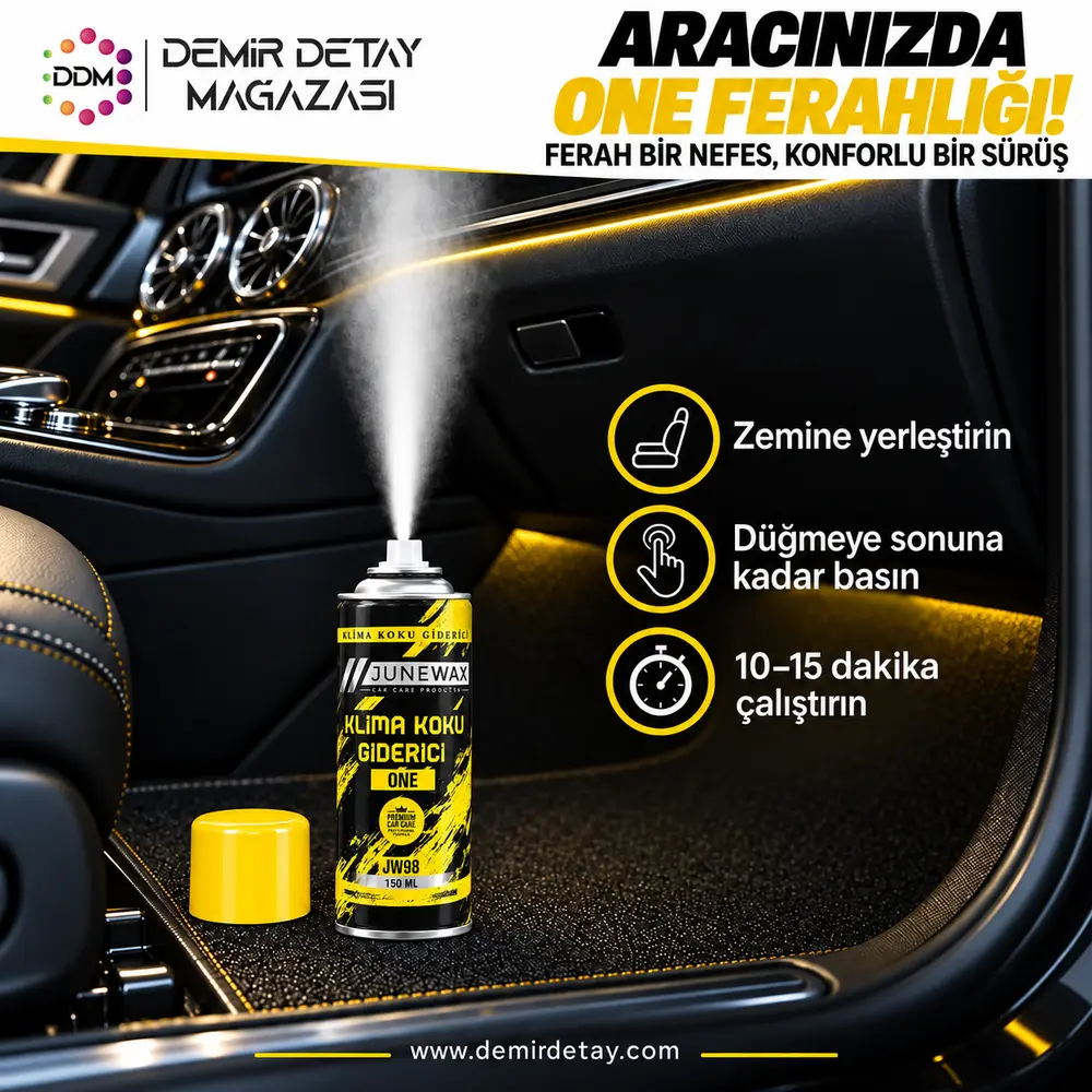 JuneWax JW98 One Klima Koku Giderici 150 ml | Parfüm Esanslı Klima Bombası