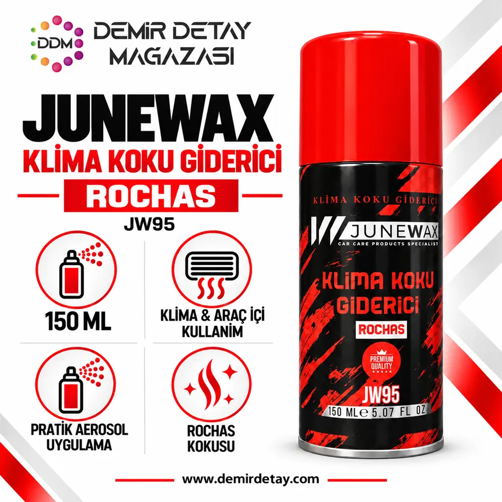 JuneWax JW95 Rochas Klima Koku Giderici 150 ml | Parfüm Esanslı Klima Bombası