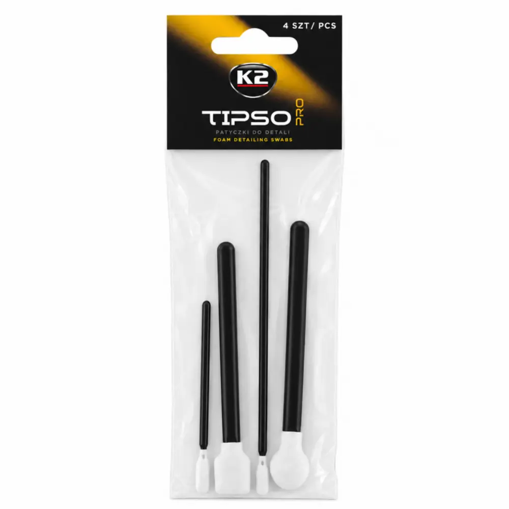 K2 Tipso Pro Köpüklü Detay ve Temizlik Çubukları 4’lü Set