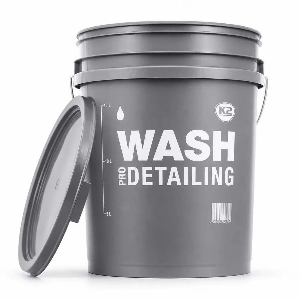 K2 Pro WASH Detailing Yıkama Kovası 20L | Gri Şampuan Kovası