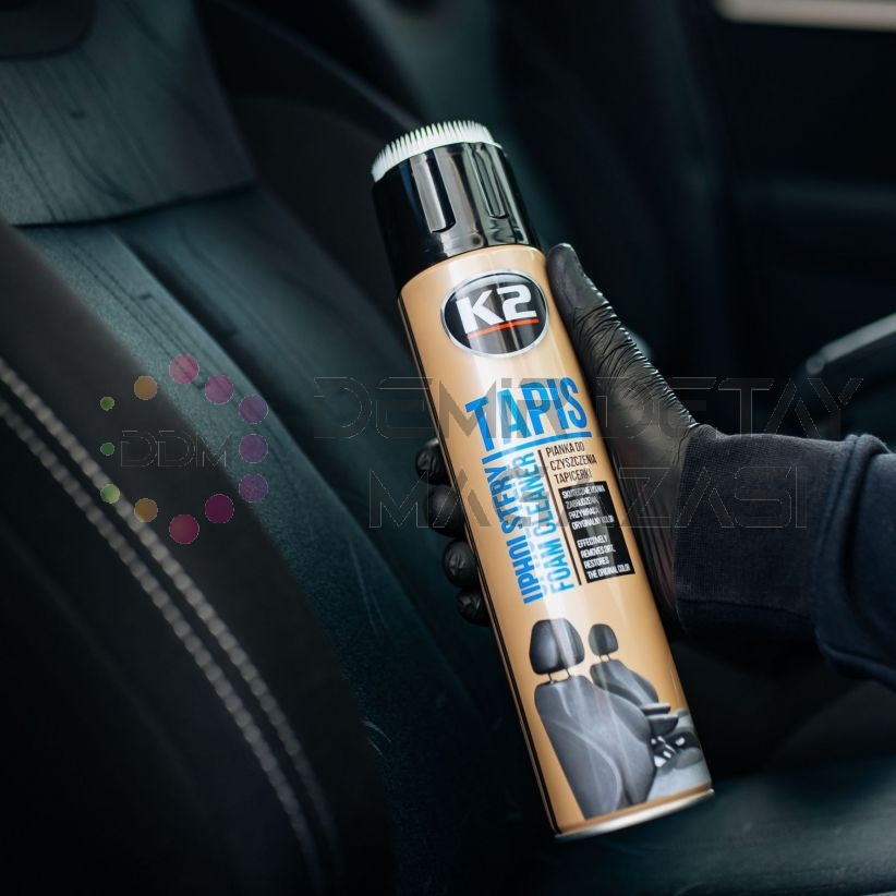 K2 Tapis Kumaş ve Halı Temizleme Köpüğü Fırçalı 600 ML | Koltuk, Döşeme ve Halı Leke Temizleyici