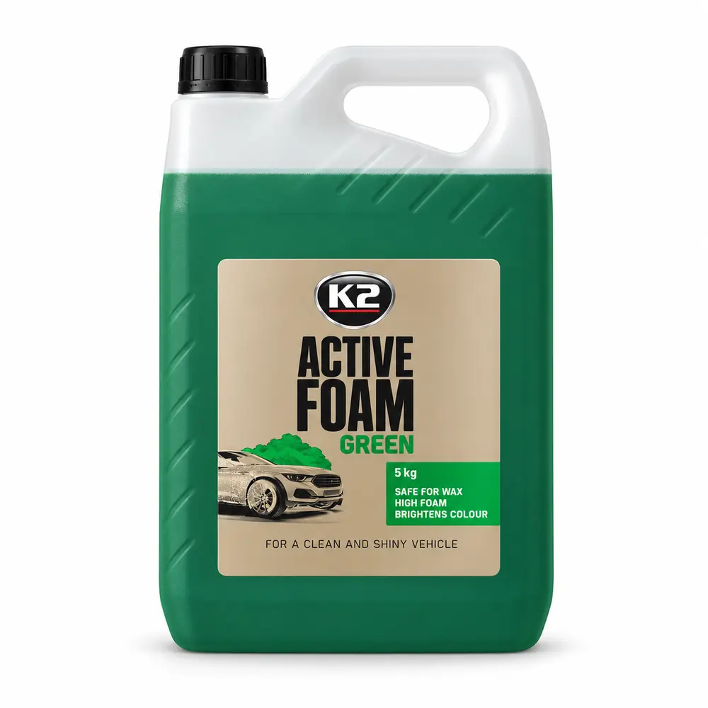 K2 Active Foam Green pH Nötr Yeşil Aktif Köpük 5 kg | Yoğun Aktif Köpük Snow Foam Şampuanı