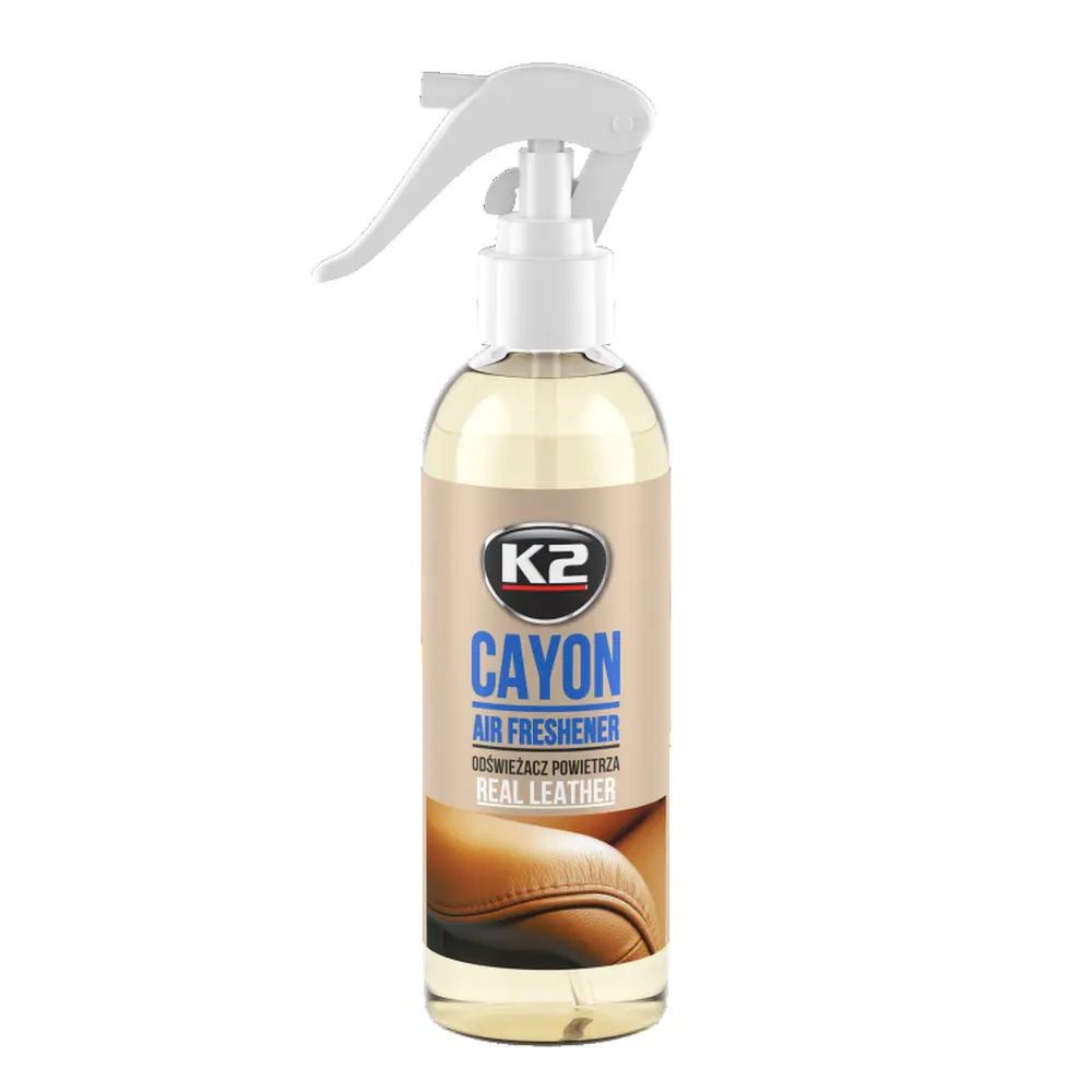 K2 Cayon Real Leather Gerçek Deri Kokulu Sprey Araç Kokusu 250 ml