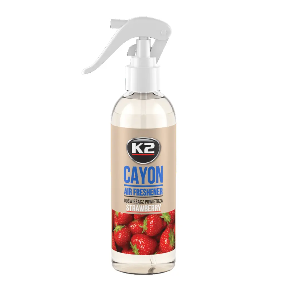 K2 Cayon Strawberry Çilek Kokulu Sprey Araç Kokusu 250 ml