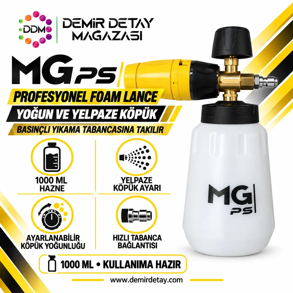 MG PS Snow Foam Lance Tip A 1000 Köpük Tabancası 1 L