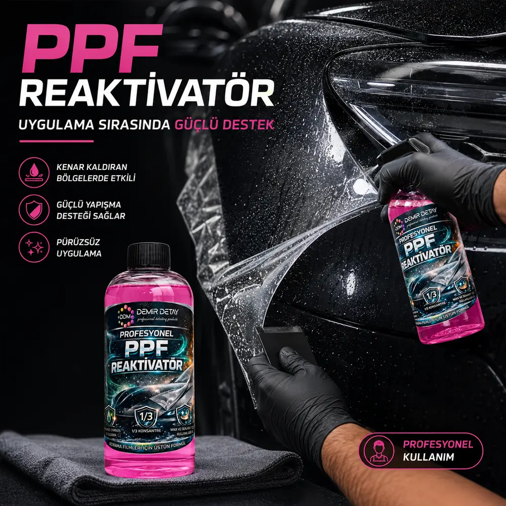 PPF Reaktivator 500 ML | Konsantre PPF Yapışkan Aktifleştirici ve Kenar Sabitleyici