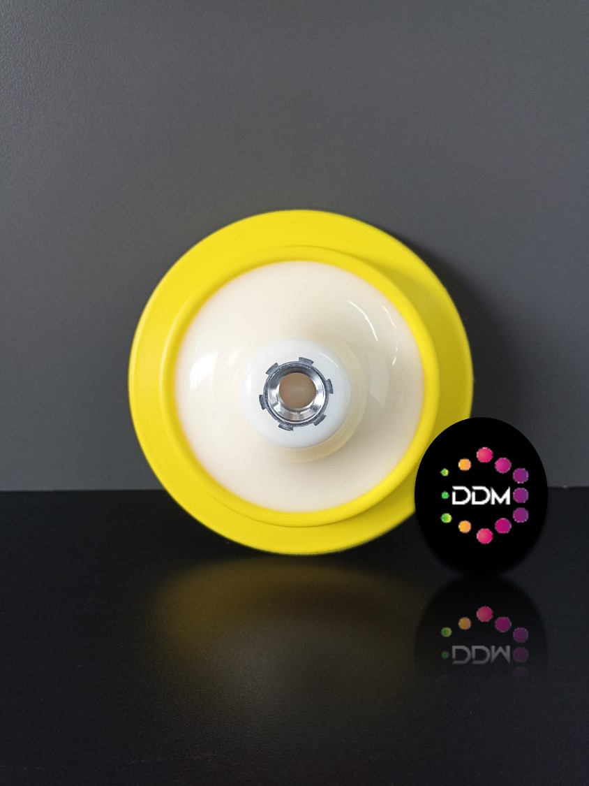 DDM 125 mm Cırtlı Esnek Polisaj Makinesi Tabanı | Yumuşak Kenarlı Polisaj Tabanı