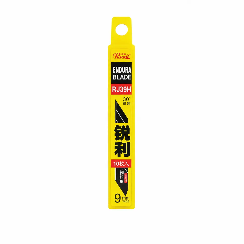 Runji RJ39H SK-S7 30° 9 mm Profesyonel Yedek Bıçak Ucu 10 Adet | Tajima Tipi Uyumlu