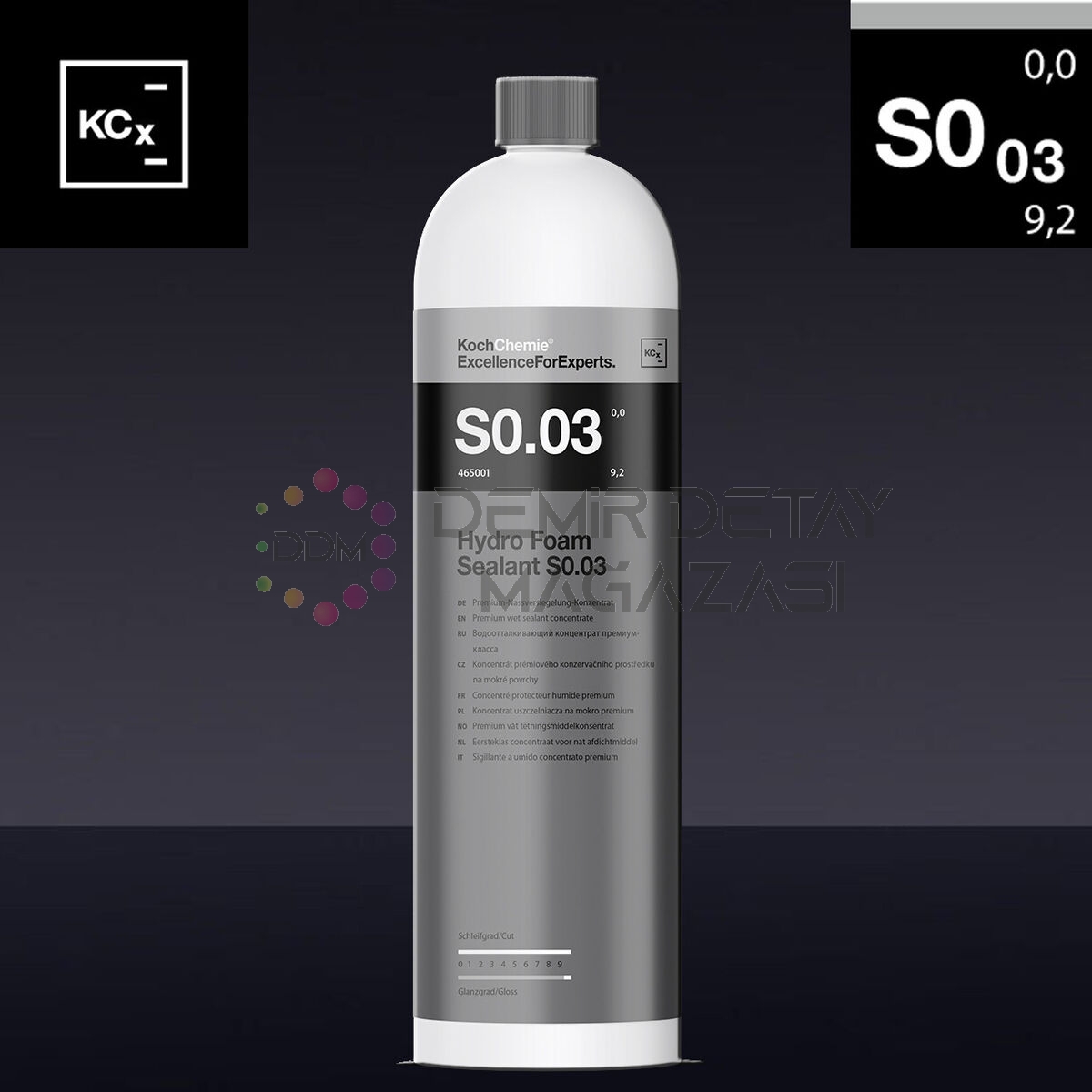 Koch Chemie S0.03 Hydro Foam Sealant 1 lt. - Detailing Marketi,Car