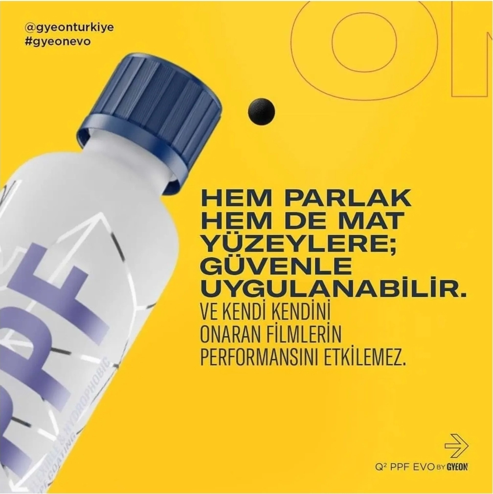 Gyeon Q² PPF EVO Folyo ve PPF Seramik Kaplama 50 ML | PPF İçin Profesyonel Koruma