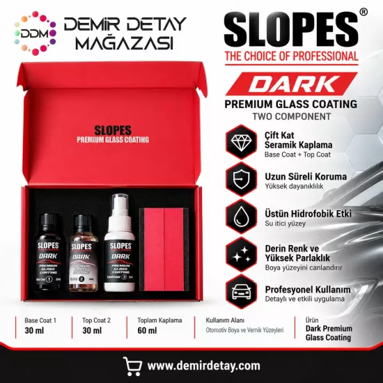 Slopes Dark Çift Kat Seramik Kaplama 2x30 ml