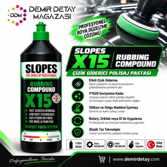 Slopes X15 Çizik Giderici Pasta 1 Litre
