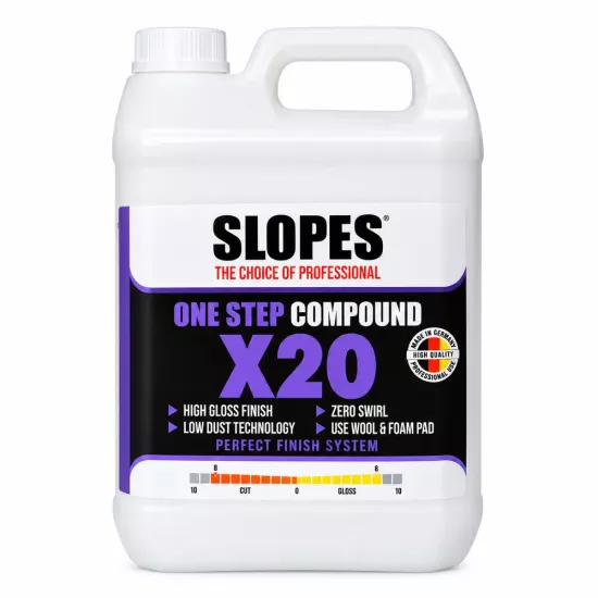 Slopes X20 Tek Adım Çizik Giderici Pasta 5 L