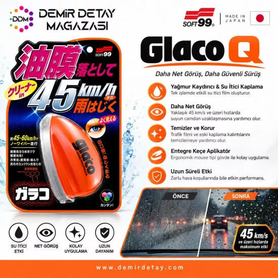 Soft99 Glaco Q Yağmur Su Kaydırıcı 70 ml