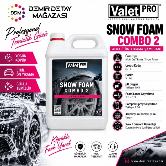 ValetPRO Snow Foam Combo2 Ön Yıkama Köpüğü 5L