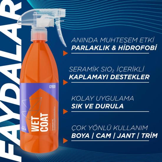 Gyeon quartz q2m wet coat nano hızlı boya koruma 500ml