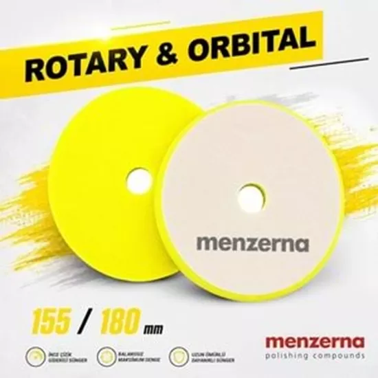 Menzerna İnce Pasta Süngeri 180 mm Sarı