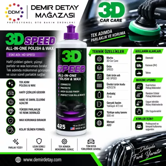 3D SPEED All in One 500 ml | Pasta Cila Wax