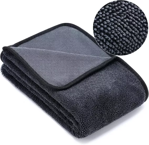 DDM Twisted Loop Kurulama Havlusu 50x80 cm 600 GSM | Profesyonel Mikrofiber Kurulama Havlusu