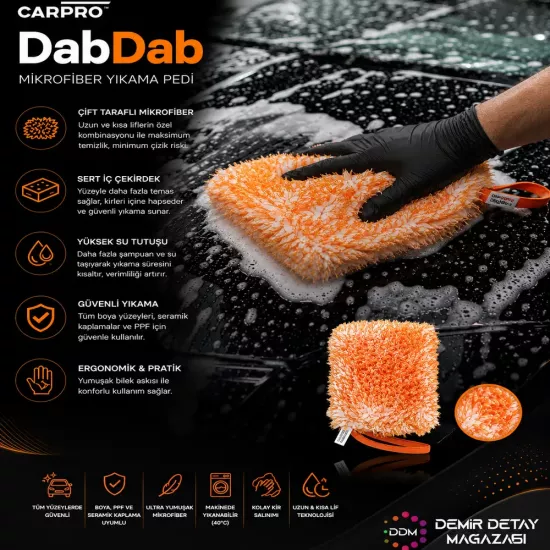 CarPro DabDab Mikrofiber Yıkama Pedi