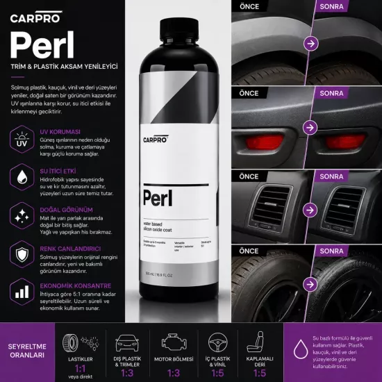 CarPro PERL Plastik ve Trim Yenileyici 500 ml