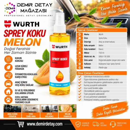 Würth Melon Araç Kokusu 150 ml
