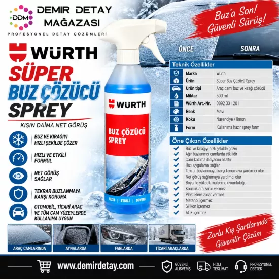 Würth Buz Çözücü Sprey 500 ml