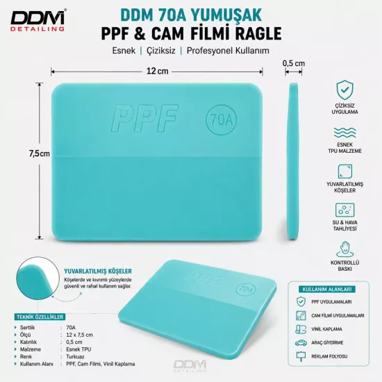 DDM 70A PPF Cam Filmi Ragle 12x7,5 cm