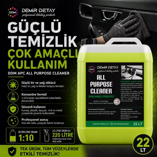 DDM APC 22 LT Konsantre Genel Amaçlı Temizleyici | Profesyonel APC