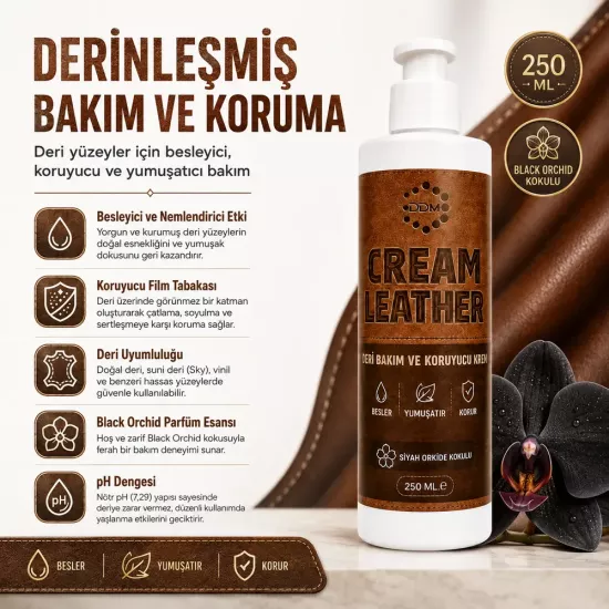 DDM Cream Leather Deri Bakım Kremi 250 ML 