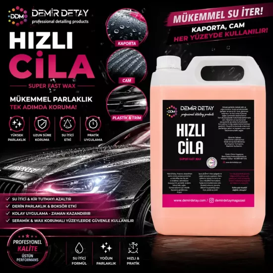 DDM Hızlı Cila 5 Lt | Profesyonel Quick Detailer ve Boya Parlatıcı