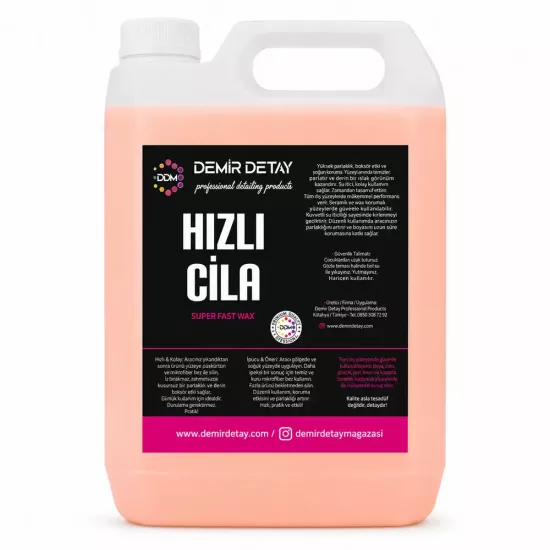 DDM Hızlı Cila 5 Lt | Profesyonel Quick Detailer ve Boya Parlatıcı