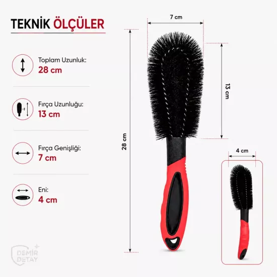 DDM Jant İçi Temizlik Fırçası 28 cm