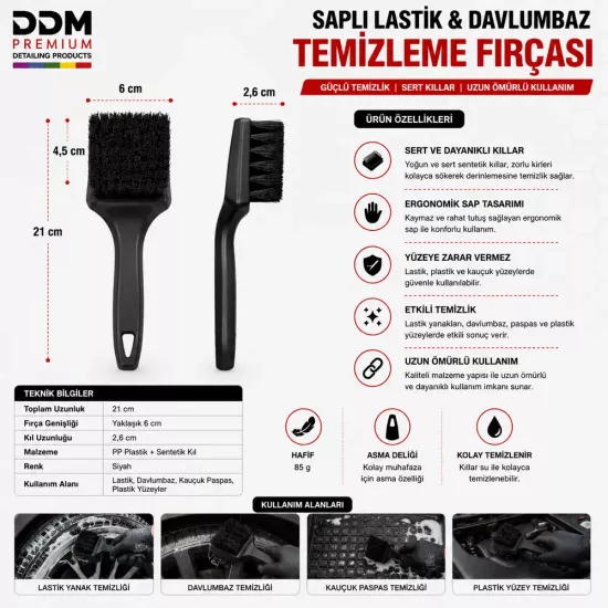 DDM Lastik Fırçası 21 Davlumbaz & Paspas Temizliği