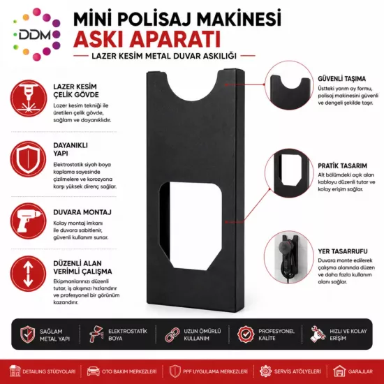 DDM Mini Polisaj Makinesi Askı Aparatı