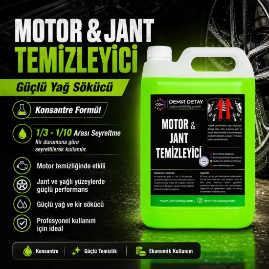 DDM Motor ve Jant Temizleyici Yeşil 5 Lt  