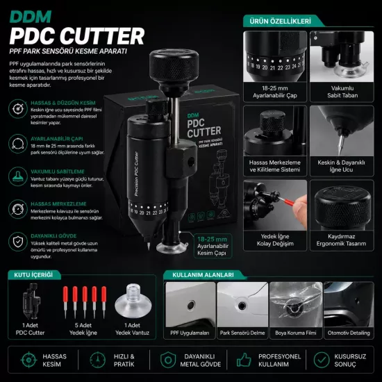 DDM PDC Cutter PPF Park Sensörü Kesme Aparatı
