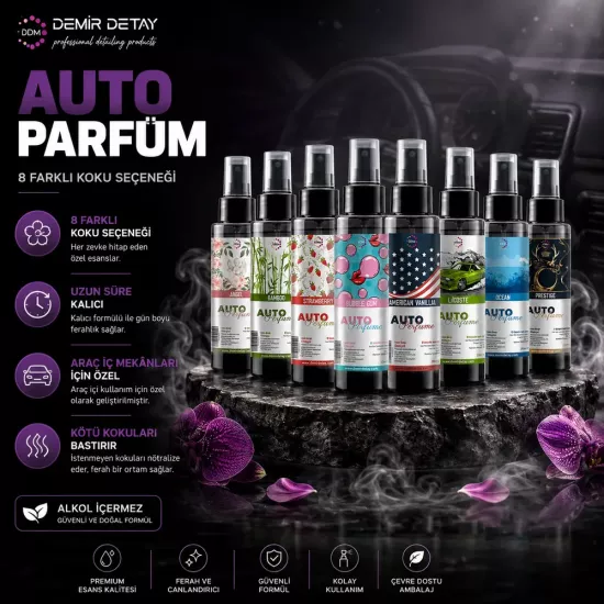DDM Auto Perfume Bambu 150 ml | Premium Araç Kokusu ve Klima Parfümü