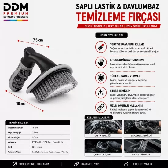 DDM Premium Lastik & Davlumbaz Temizleme Fırçası