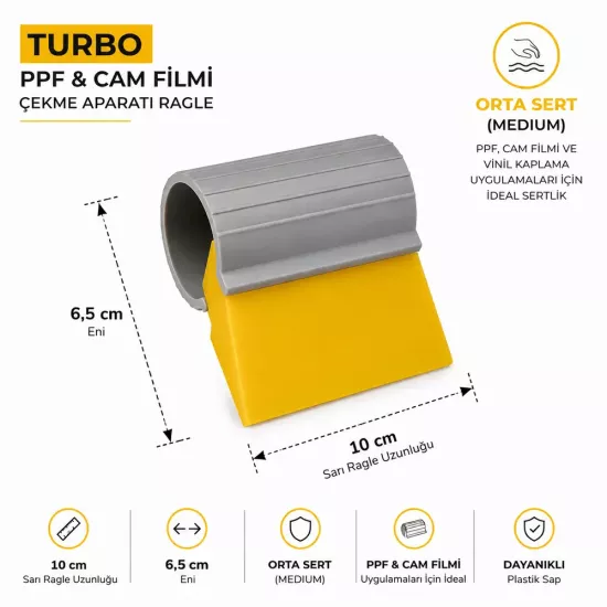 DDM Turbo PPF Cam Filmi Çekme Aparatı Ragle 10 cm
