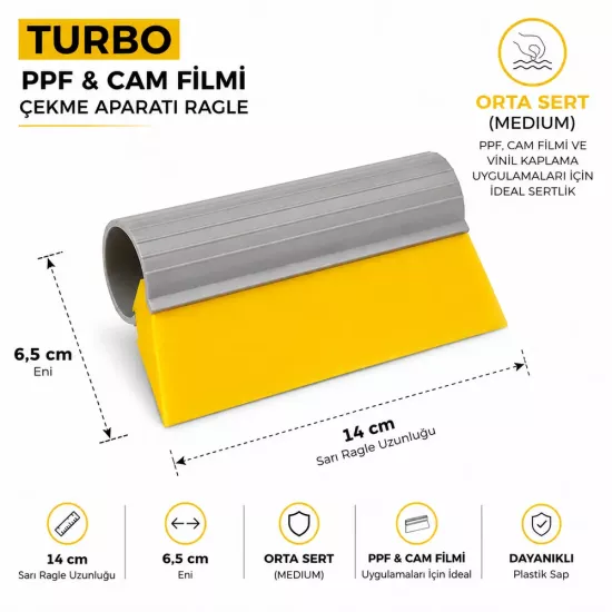 DDM Turbo PPF Cam Filmi Çekme Aparatı Ragle 14 cm
