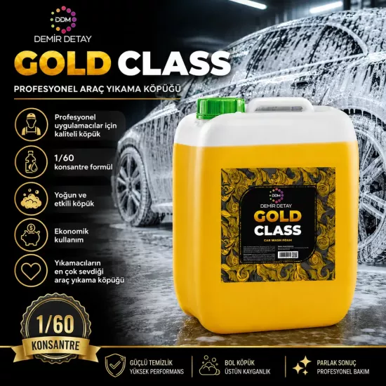 DDM Gold Class 22 LT Cilalı Fırçasız Araç Yıkama Köpüğü | Premium Oto Şampuanı