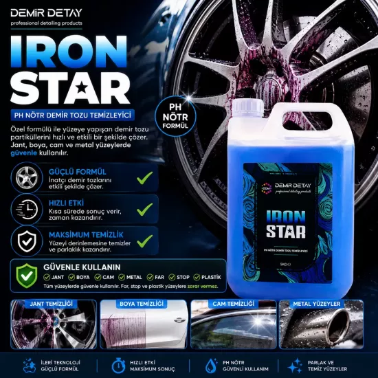 DDM IronStar 5 Kg Konsantre | Demir Tozu ve Balata Tozu Temizleyici