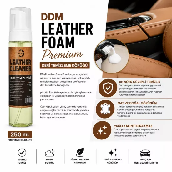 DDM Leather Foam 250 ml | Premium Deri Temizleme Köpüğü