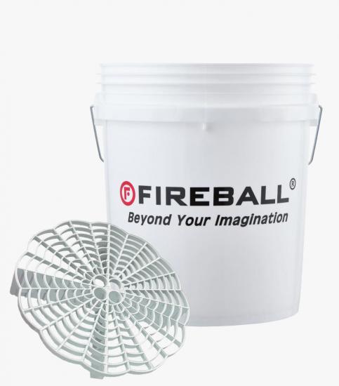 Fireball Bucket yıkama kovası beyaz+ grit guard